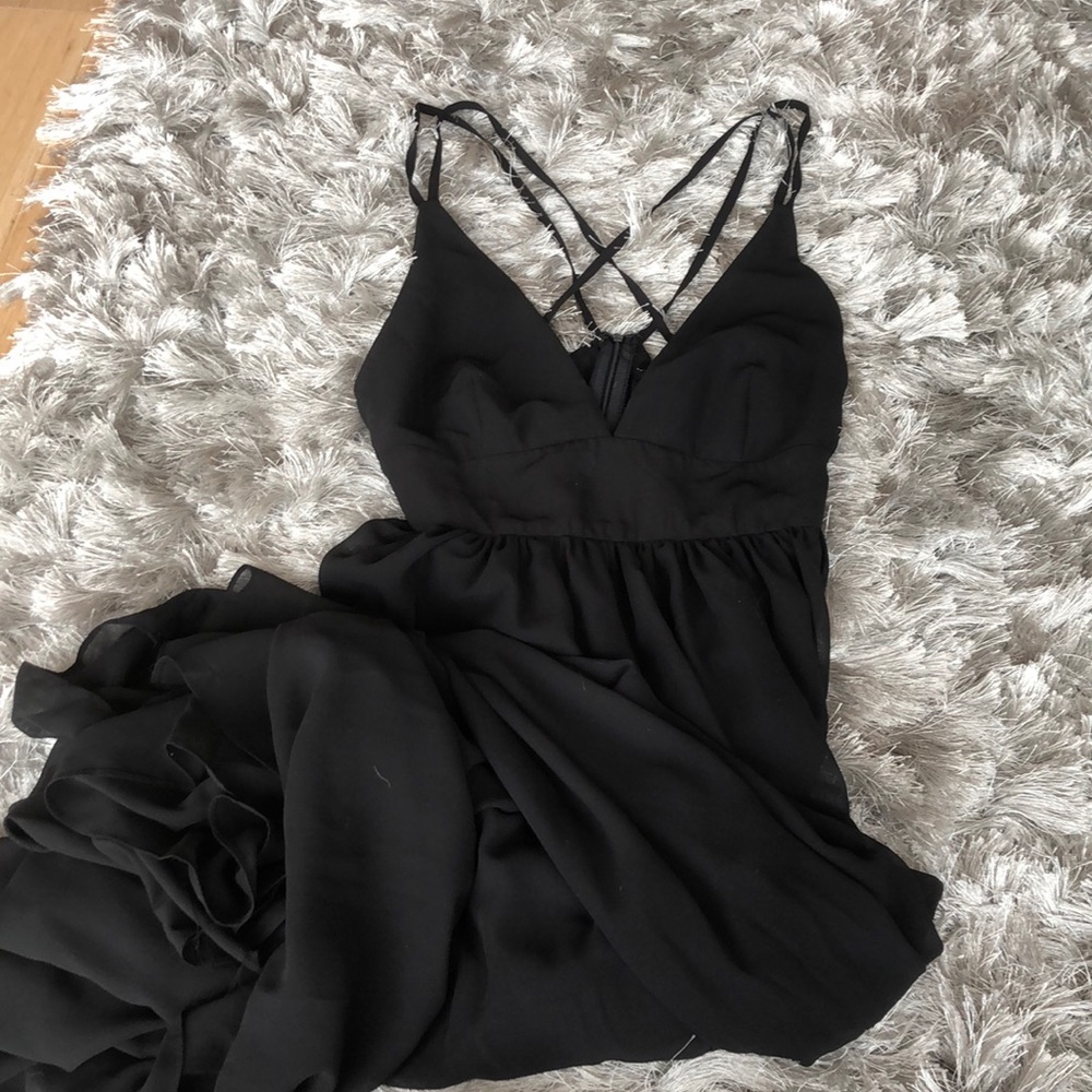 Black maxi dress
